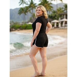 Zone Pro Black Women's Short with White Trim